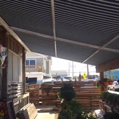 #idfblive day 17 Introducing the Durasol Pinnacle Retractable Awning available through Window Works. www.windowworks-nj.com
