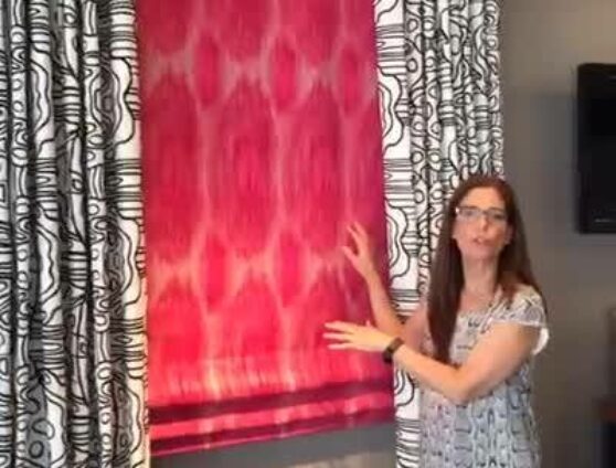 Layering window treatments. Ripplefold drapes, flat Roman shade and solar screen. #idfblive Day 8!
