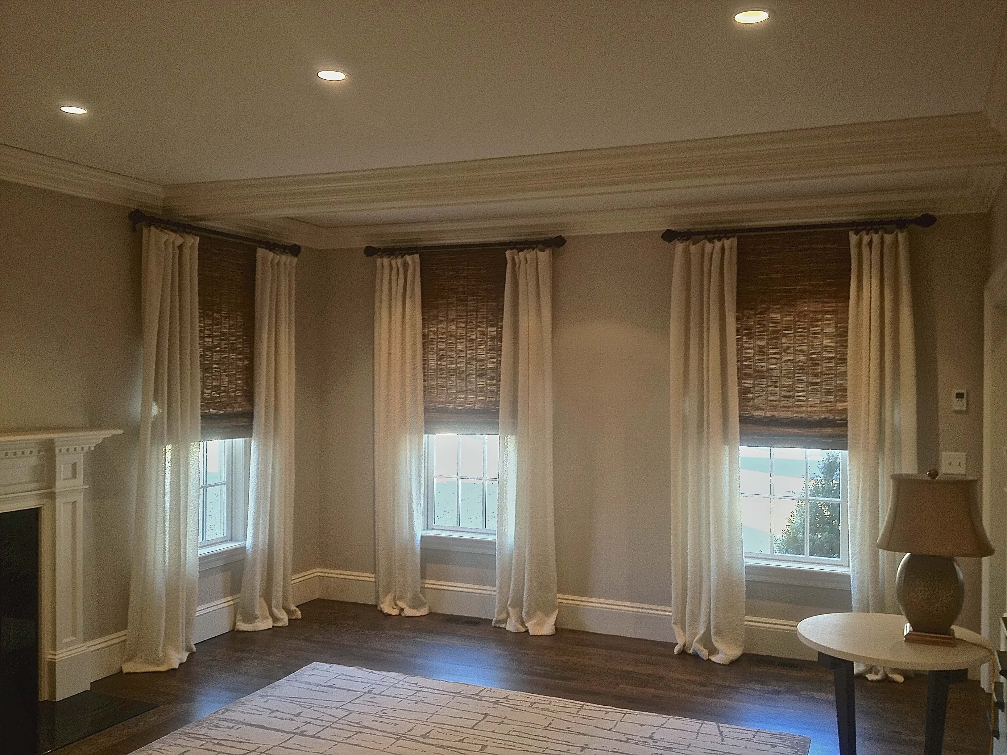 Draped headed panels