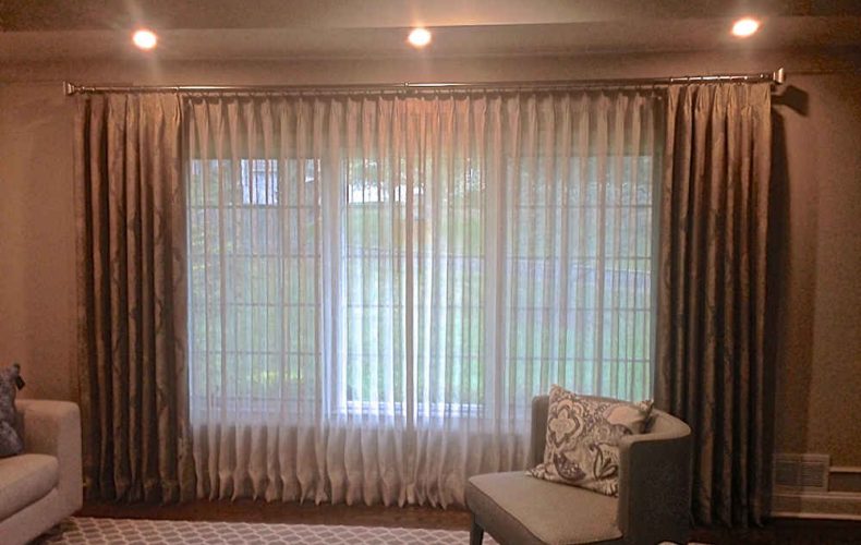 Double Rod Sheer And Drapes