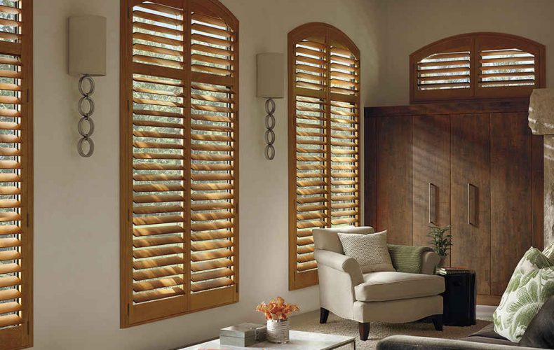 Heritance® Hardwood Shutters With Lazy Eyebrow Arch