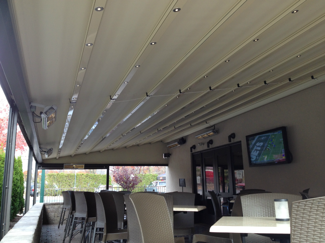 Infrared Heaters Installed In Patio Awning Berkeley Heights Nj