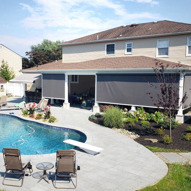 Neutrals Blue Green Yellow Outdoor Shades And Retractable Awning East Hanover Nj