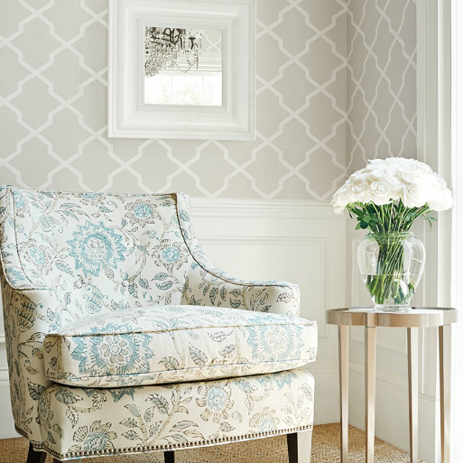 Wallpaper Beige And White Nj Thibaut 1