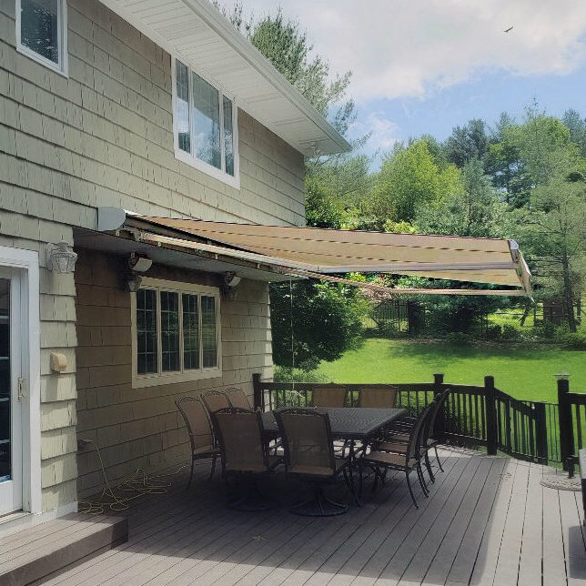 Window Works Nj Deck Retractable Awning Over Table