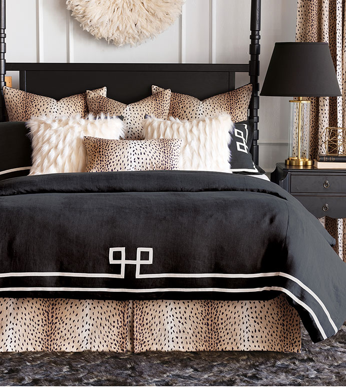 Black Bedspread Photo Credit Eastern Accents