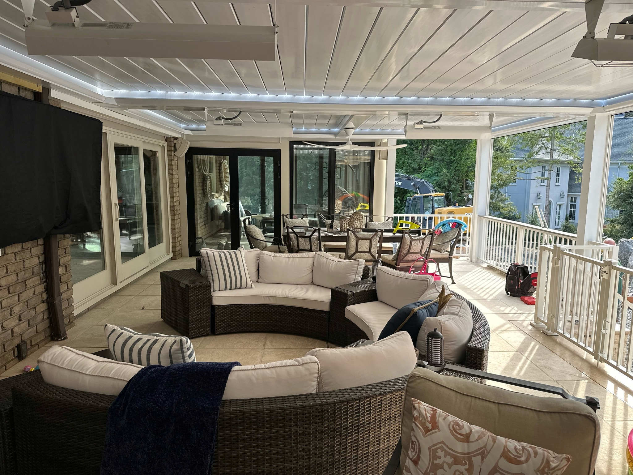 Louvered Roof Outdoor Living Room Nj