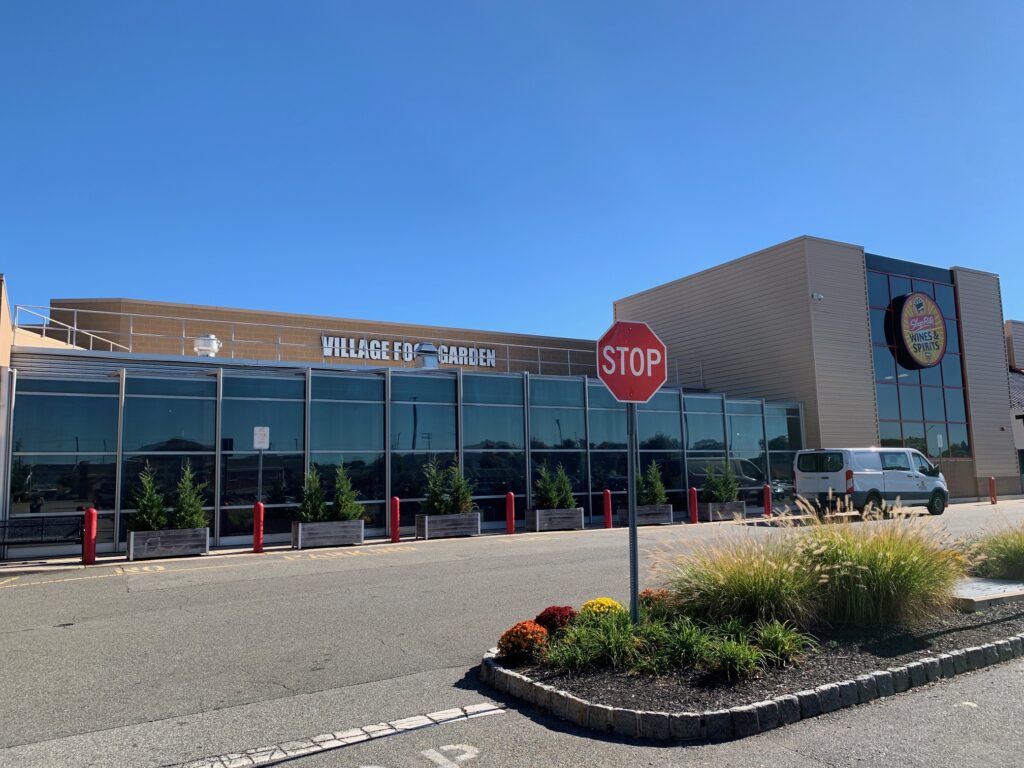Custom retractable shade system installed at ShopRite of Greater Morristown